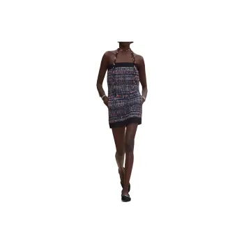 CHANEL Sleeveless Dresses Women's Multicolor