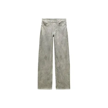 ZARA Jeans Women's Khaki