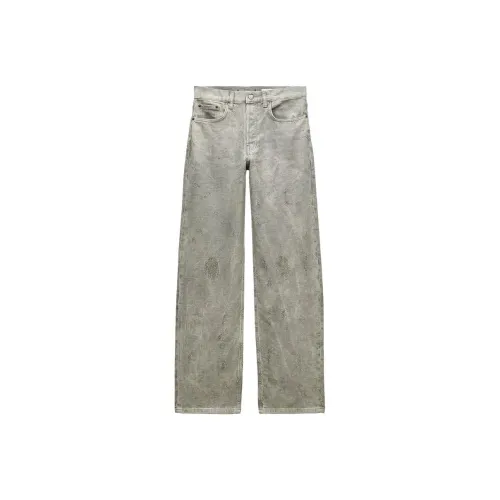 ZARA Jeans Women's Khaki