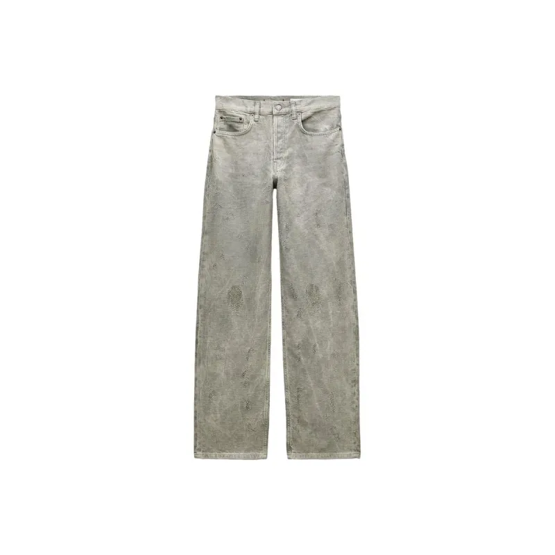 ZARA Jeans Women's Khaki-0