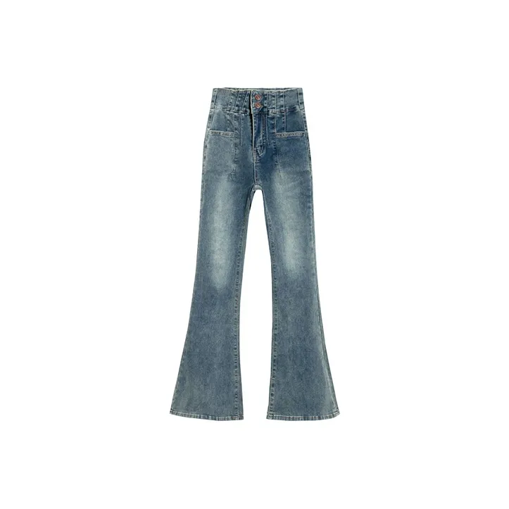 QYPRF Flared Pants Jeans Women's-0