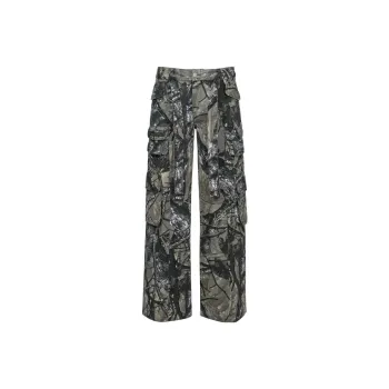The Kript Cargo Pants Women's Green Camouflage
