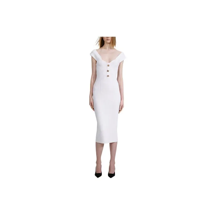 Self portrait Sleeveless Dress Women's White-0