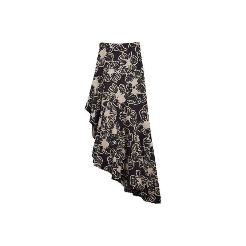 MaxMara Knit Long Skirts Women's Black-0