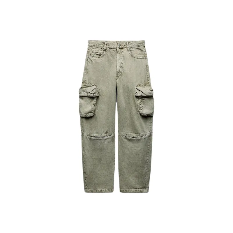 ZARA Jeans Women's Khaki-0