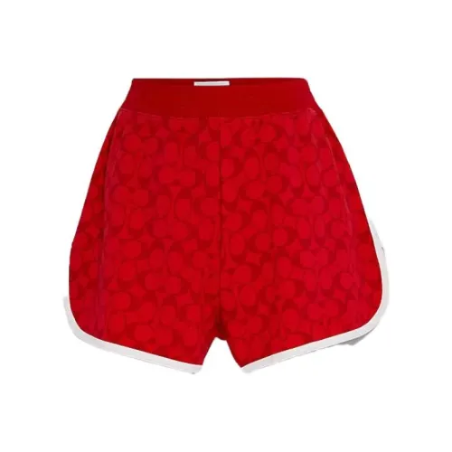 COACH Casual Shorts Women's Red