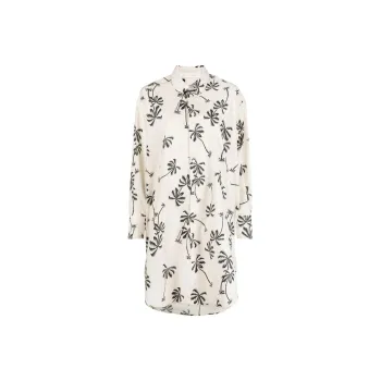 PALM ANGELS Graphic print Cotton Shirt Dress