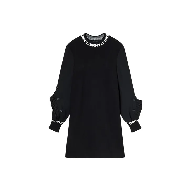 DKNY Long-Sleeved Dresses Women's Black-0