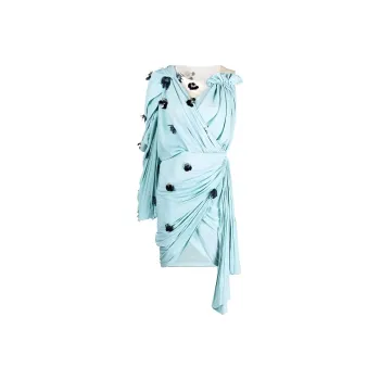 Lanvin FW22 Long Sleeved Dress Women's Green
