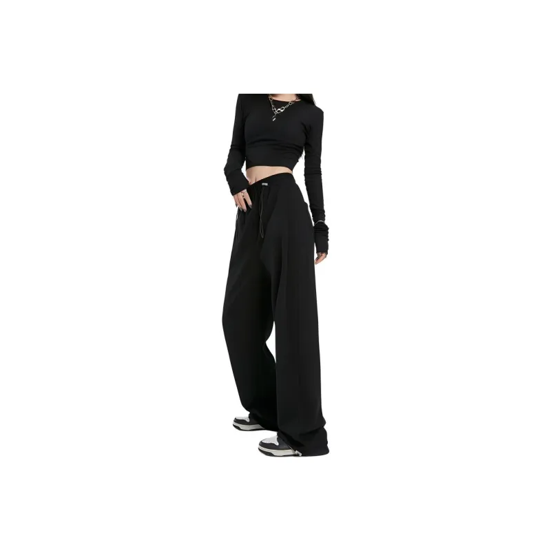 Ya Sheep People Casual Pants Women's Black-0