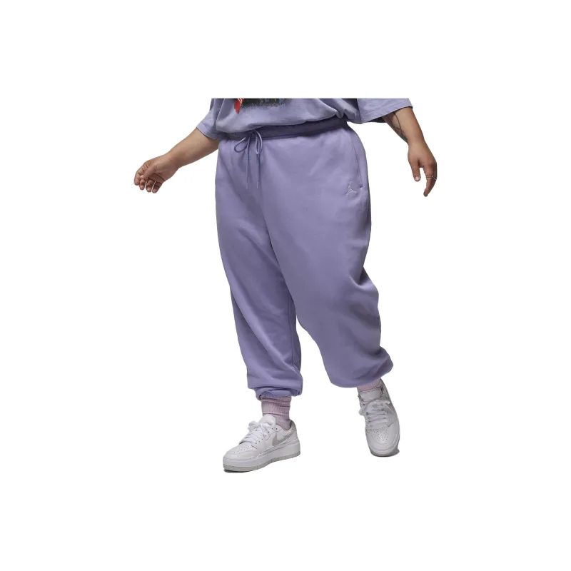 Jordan Brooklyn Fleece Knitted Sports Pants Women's Light Purple-0