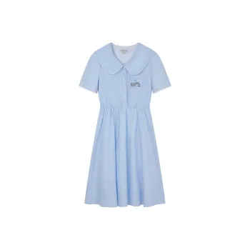 Teenie Weenie Short Sleeved Dresses Women's Light Blue