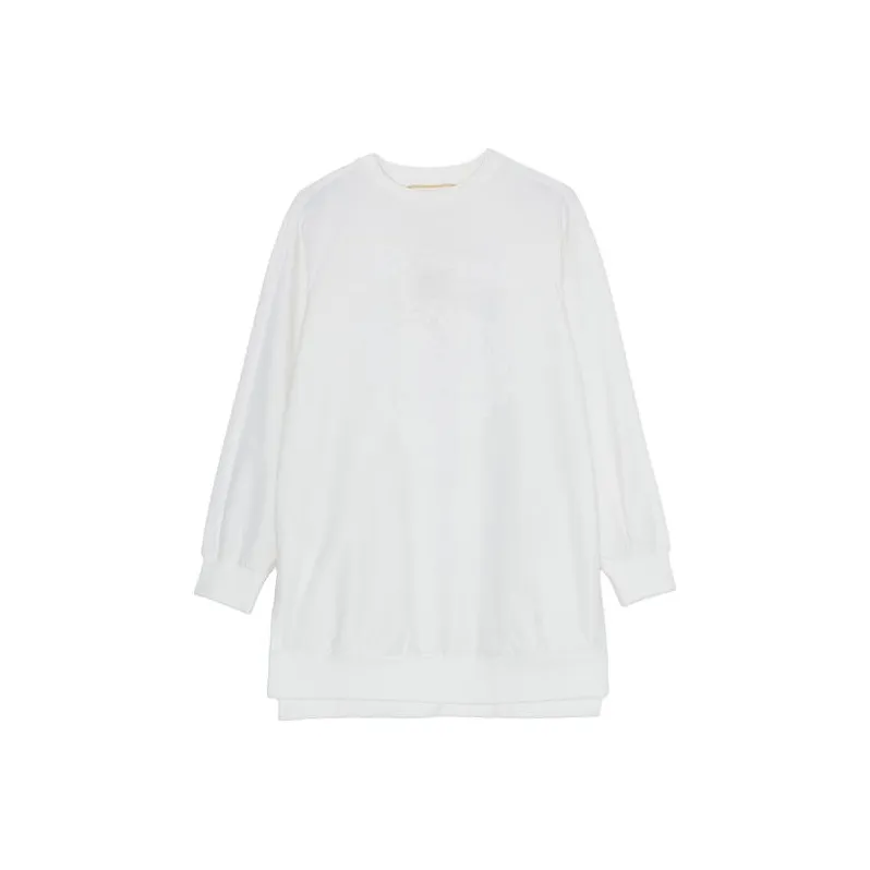 Ed Hardy Long Sleeved Dresses Women's White-0