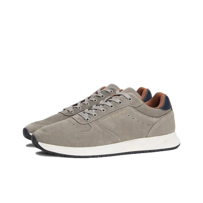 Tommy Hilfiger Trainers Low Top Casual Shoes Men's Gray Green-2