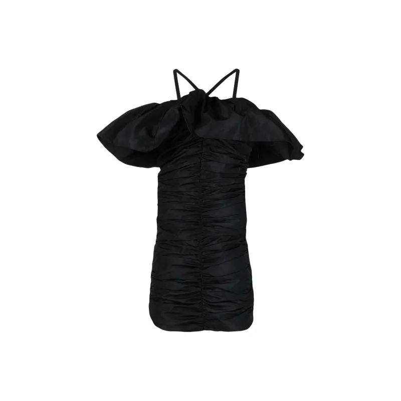 MSGM Short Sleeved Dress Women's Black-0