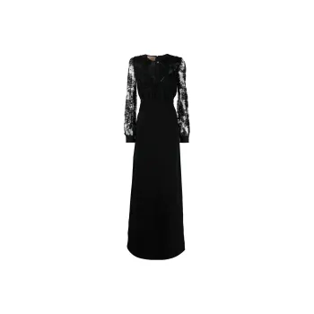 GUCCI Lace embellished Evening Dress
