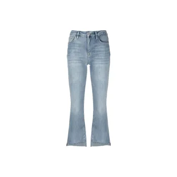 FRAME Washed Cropped Jeans
