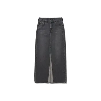 Levi's Denim Long Skirt Women's Black