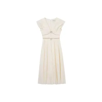 Self portrait Pleated Midi Dress