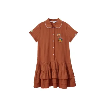 B.Duck Short Sleeved Dresses Women's Orange