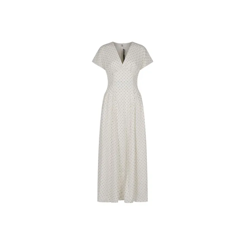Rotate Polka Dot Printed Maxi Dress-0