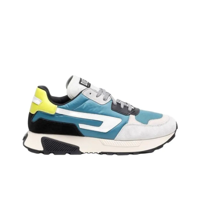 DIESEL Low Top Casual Shoes Men's Blue Green-1