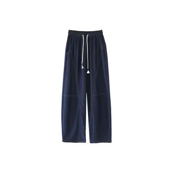 MADALLO Casual Pants Women's Dark Blue