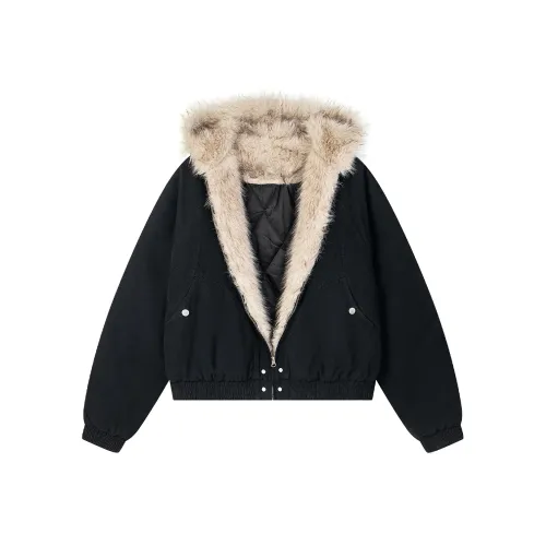 KENLY Puffer Jacket Womens White Apricot
