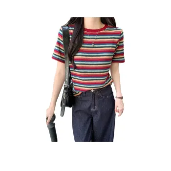 XIANSINIAO Set in Sleeve T Shirt Women's