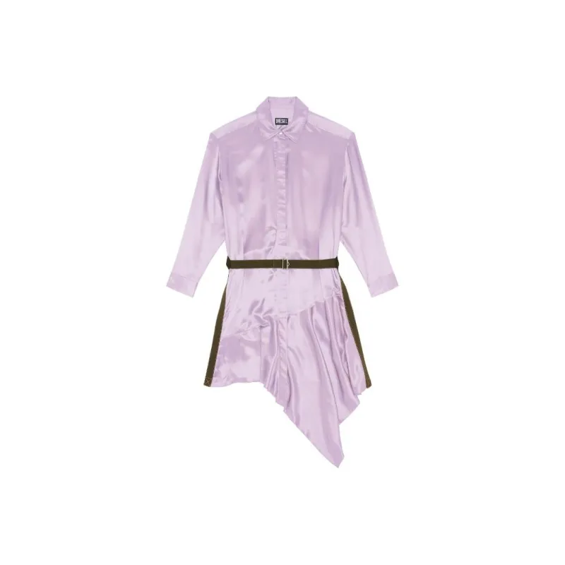 DIESEL Long-Sleeved Dresses Women's Purple-0