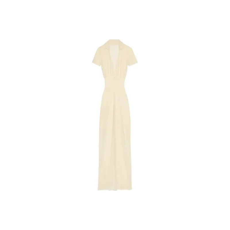 Jacquemus Short Sleeved Dress Women's Light Yellow-0