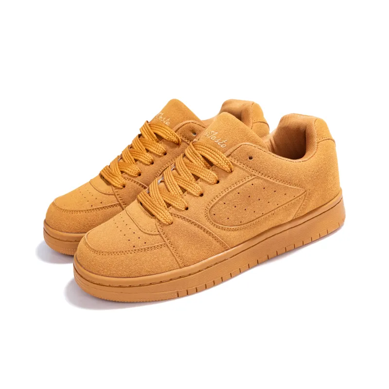 CLEARTASTE Slip Resistant, Abrasion Resistant, Lightweight Low Top Skateboard Shoes Unisex Wheat-1