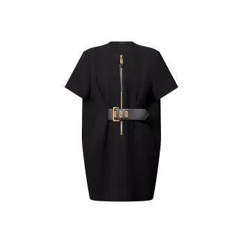 LOUIS VUITTON SS25 Short Sleeved Dresses Women's Black
