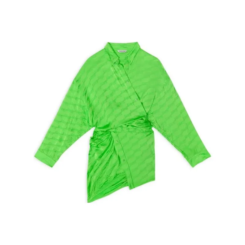 Balenciaga Bb Monogram Wrap Dress-0