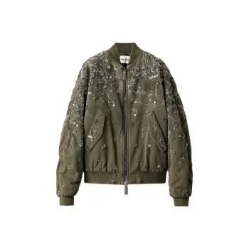 MIU MIU Puffer Jacket Women's Olive Green