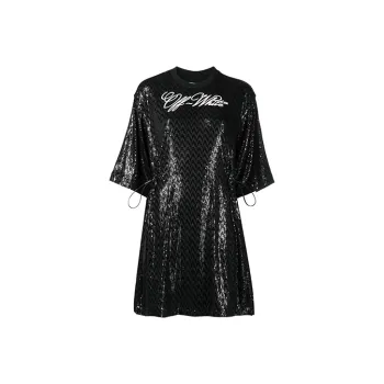 OFF-WHITE FW21 Short-Sleeved Dresses Women's Black