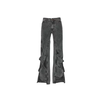 Y/Project Faded Effect Flared Jeans