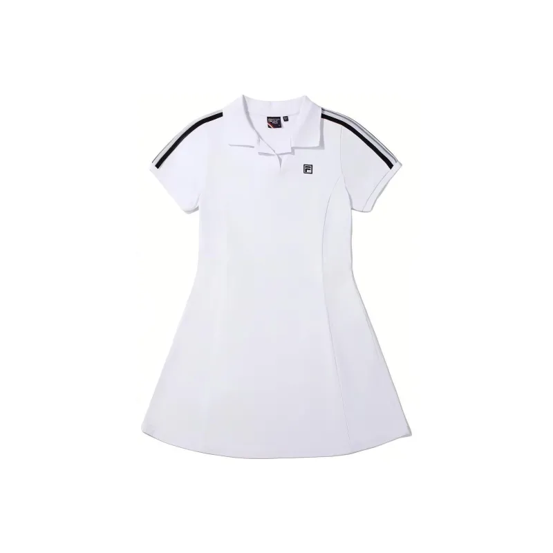 FILA Short-Sleeved Dresses Women's White-0