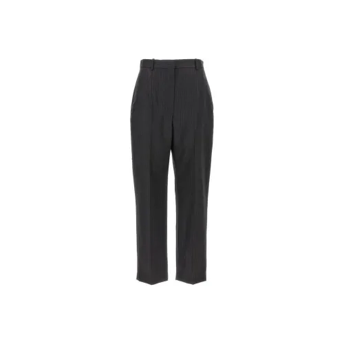 Alexander McQueen Straight Leg Pinstripe Tailored Pants