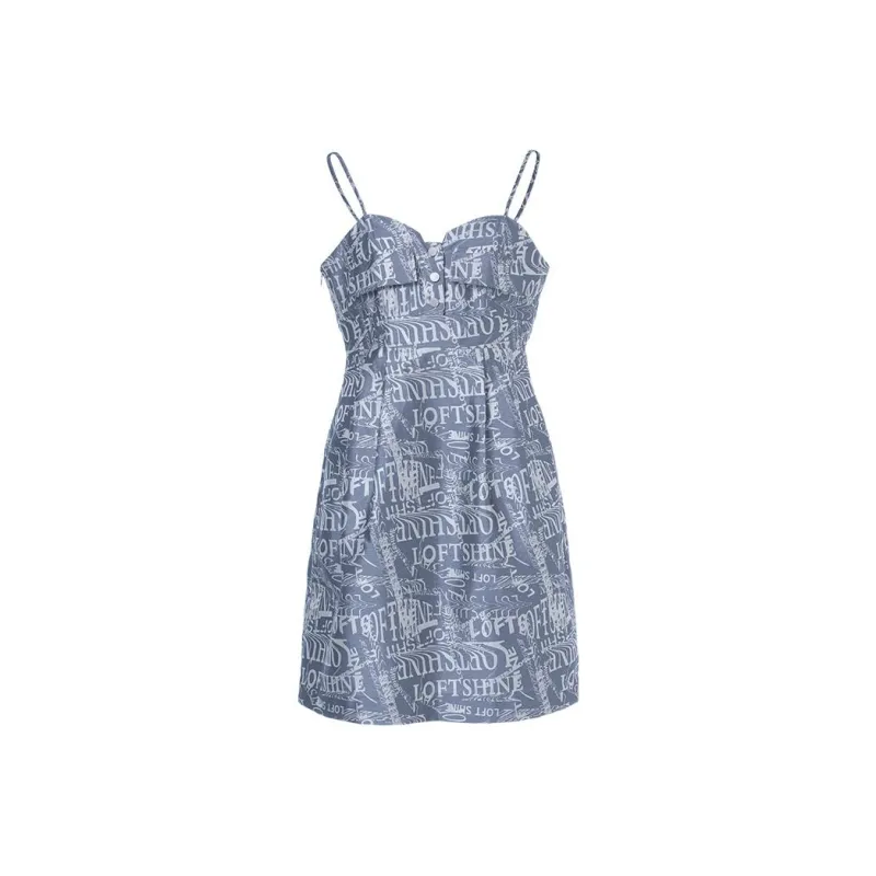 LOFT SHINE SS22 Dress Women's Gray Blue-0
