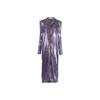 PHILOSOPHY DI LORENZO SERAFINI Long Sleeved Dresses Women's Purple