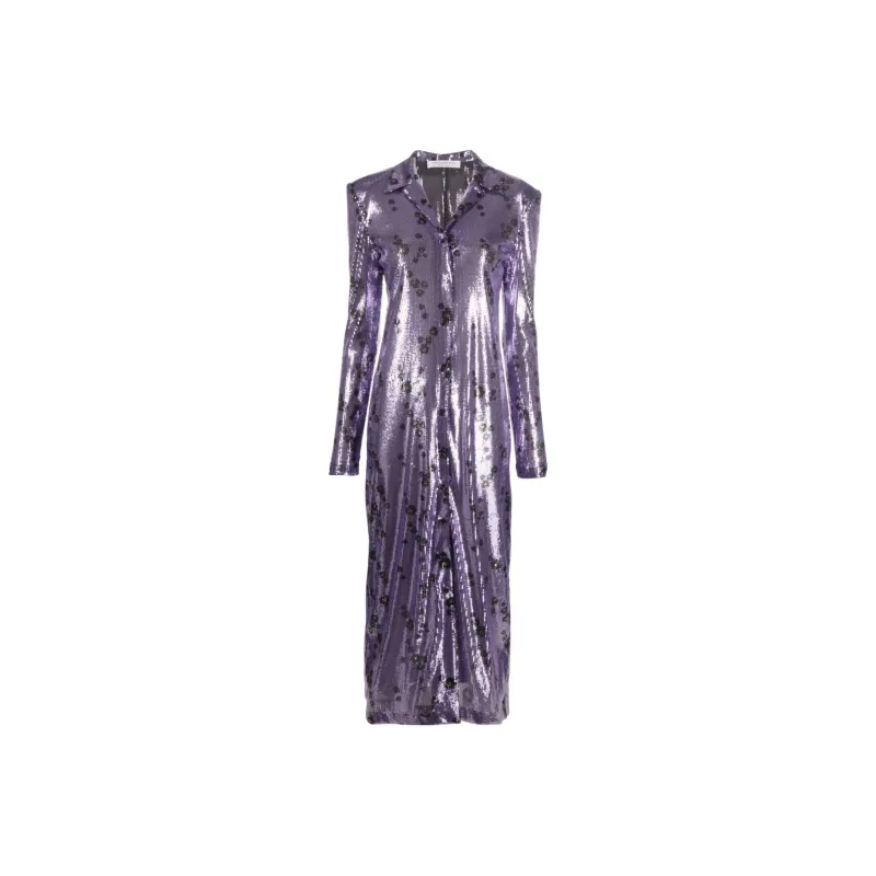 PHILOSOPHY DI LORENZO SERAFINI Long Sleeved Dresses Women's Purple-0
