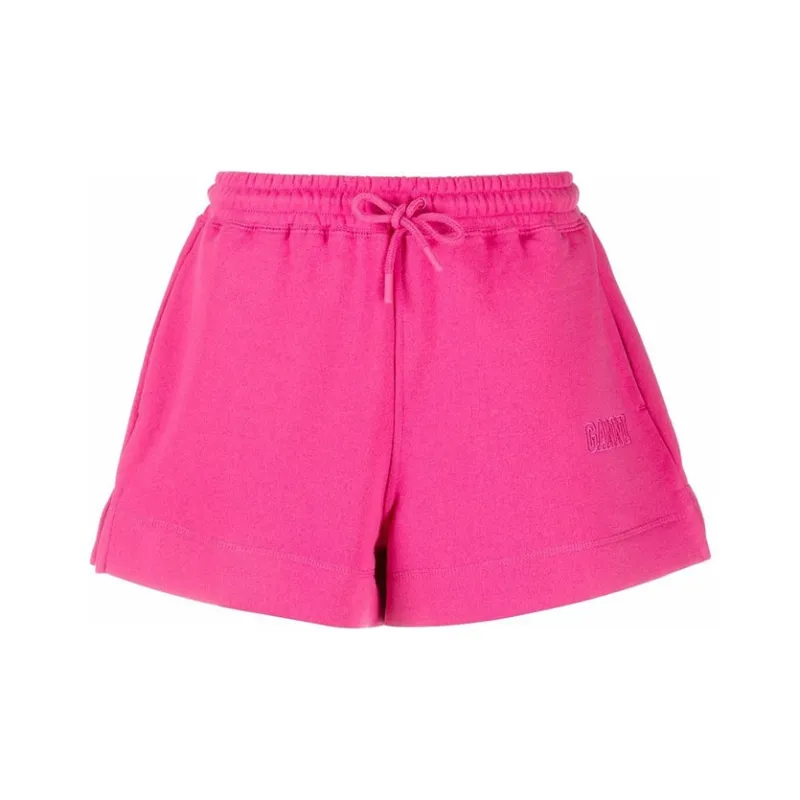GANNI Software Shorts 'Shocking Pink'-0
