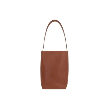 THE ROW N/S Park Cow Leather Handbag Medium Size Women's Umber