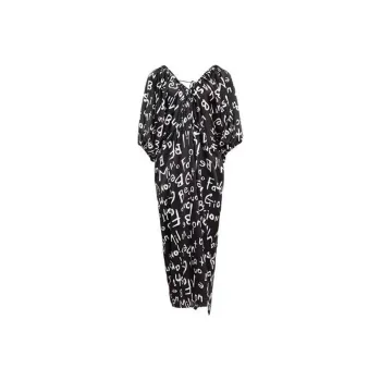BESIONIA SS23 Short Sleeved Dress Women's Black White