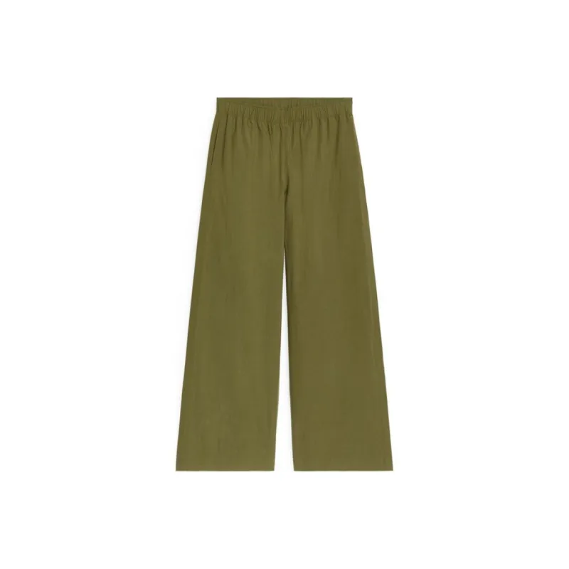 ARKET Casual Pants Women's Khaki Green-0