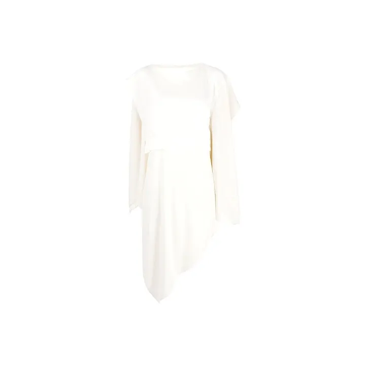 MM6 Maison Margiela Short-Sleeved Dresses Women's White-0