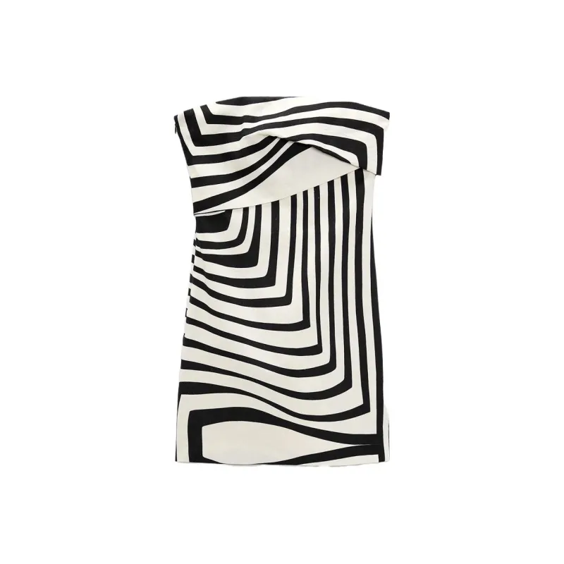 ZARA Sleeveless Dresses Women's Black-0