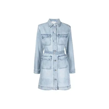 MICHAEL KORS Long Sleeved Dresses Women's Light Blue