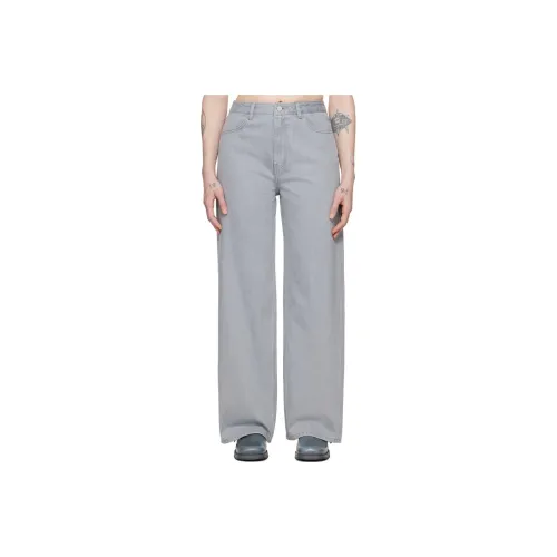 AMOMENTO SS24 Bootcut Jeans Jeans Women's Light Grey/Light Gray